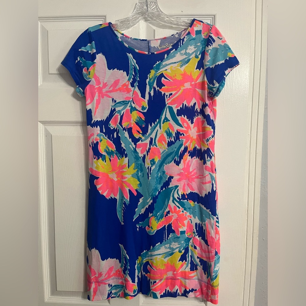 Lilly Pulitzer Short Sleeve Marlowe Dress Size (XS) Color: Blue Current